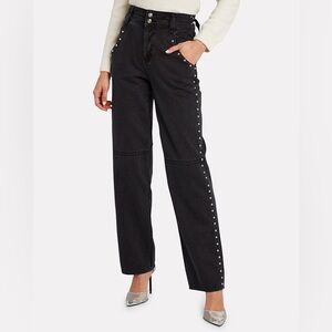 Current/Elliott Debbie Studded High-Rise Jeans Size 25 NWT